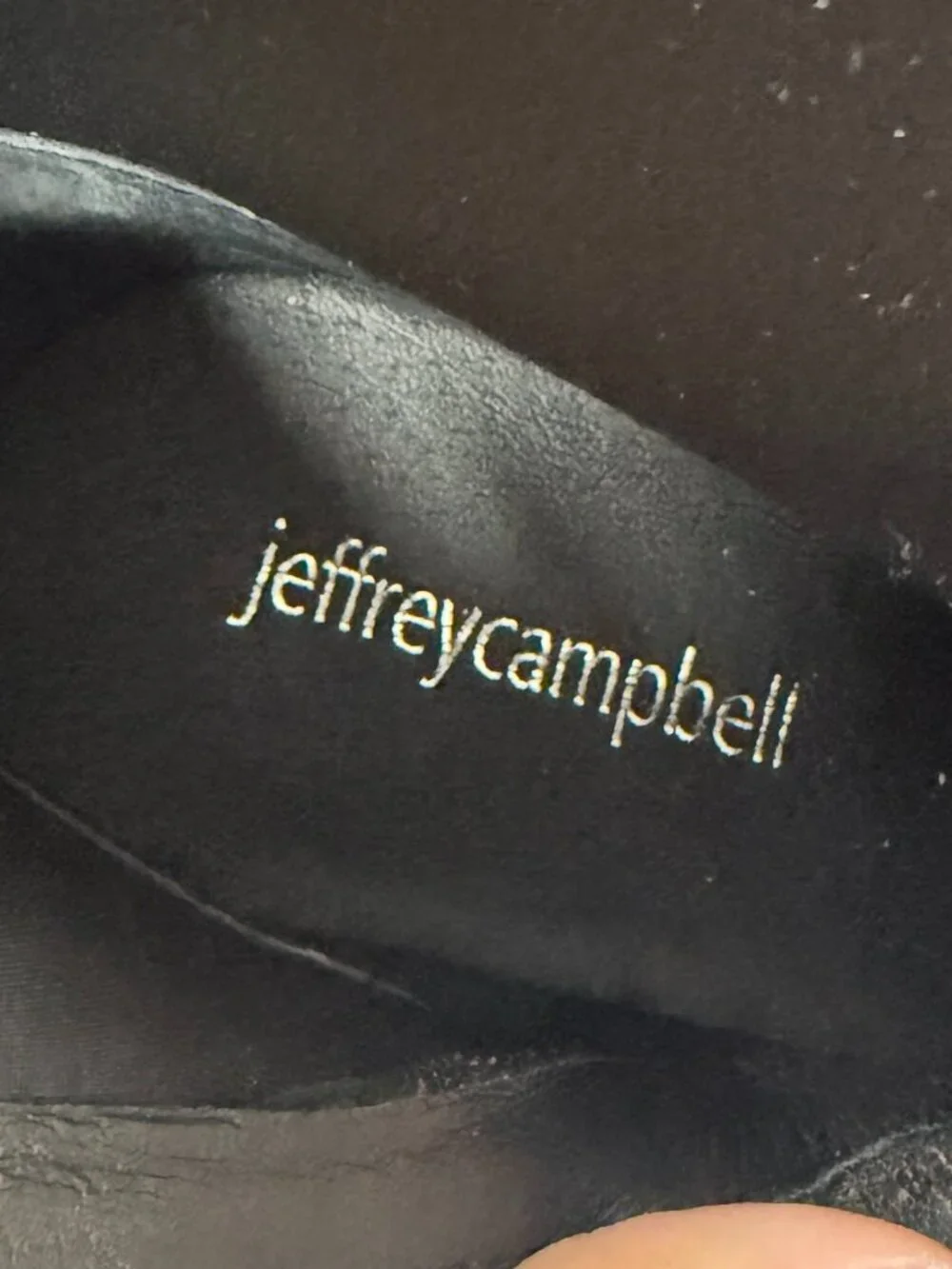 Jeffrey Campbell Black Pointed Toe Booties Size 8